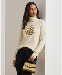 LAUREN RALPH LAUREN（ローレン ラルフ ローレン）の「エンブロイダリーロゴ ウールブレンド タートルネック（ニット/セーター・レディース）」