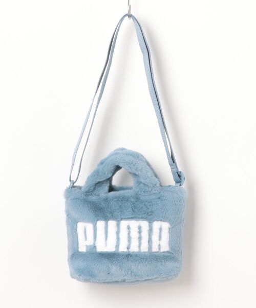 PUMA（プーマ）の「《PUMA》UP FAUX FUR ﾐﾆｼｮｯﾊﾟｰﾊﾞｯｸﾞ（ショルダーバッグ・レディース・ブラック/ライトブルー/グレー系その他・フリー）」の3枚目の写真