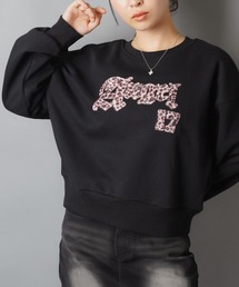 【GRANCY】レオパード柄長袖カットソー GRANCY】レオパード柄長袖カットソー GRANCYヒョウ柄長袖