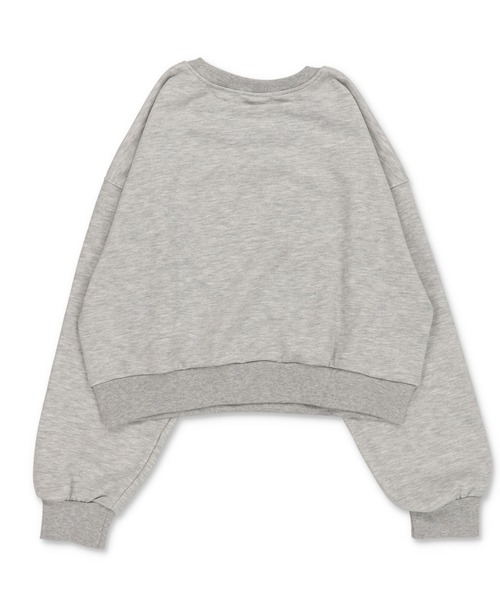 SPINNS（スピンズ）の「裏毛スウェット/ヒョウ柄貼り付けロゴ/レオパード（スウェット・レディース・ネイビー/ピンク/ブラック/杢グレー・ONESIZE）」の21枚目の写真