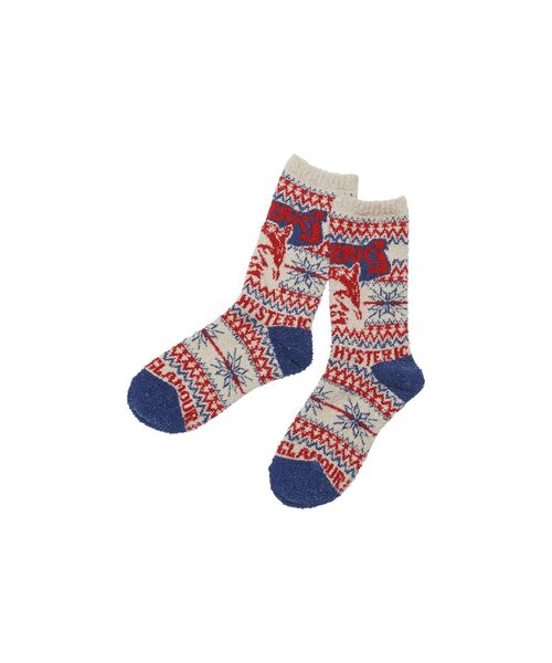 SEE NO EVIL ノルディック柄ソックス（ソックス/靴下）｜HYSTERIC