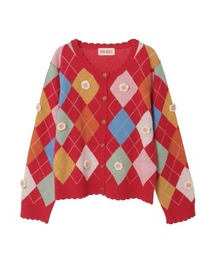 ピンクハウス♡綿ローンのピコフリルデザイン♡綿ニットカーディガン ピンクハウス♡綿ローンのピコフリルデザイン♡綿ニットカーディガン