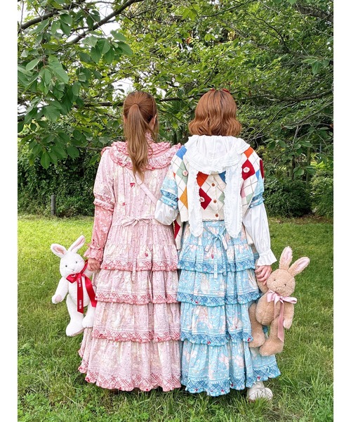 モチーフ付きアーガイルニットカーディガン（カーディガン/ボレロ