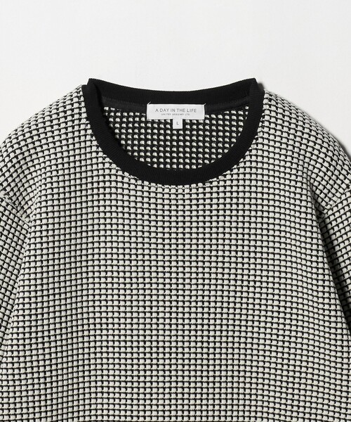 A DAY IN THE LIFE UNITED ARROWS(アデイインザライフユナイテッドアローズ)の「2トーン ワッフルカットソー<A DAY IN THE LIFE>(Tシャツ/カットソー・メンズ・ホワイト/ブラック/ネイビー・M/L)」の14枚目の写真