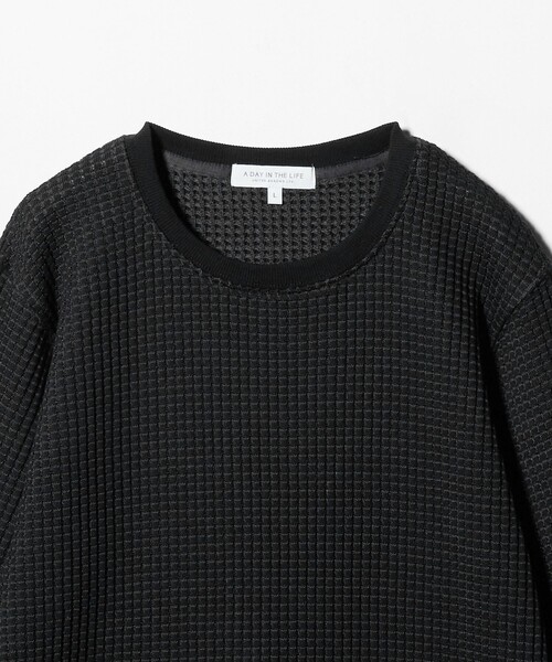 A DAY IN THE LIFE UNITED ARROWS(アデイインザライフユナイテッドアローズ)の「2トーン ワッフルカットソー<A DAY IN THE LIFE>(Tシャツ/カットソー・メンズ・ホワイト/ブラック/ネイビー・M/L)」の17枚目の写真