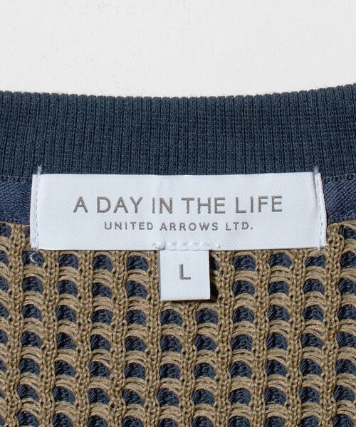 A DAY IN THE LIFE UNITED ARROWS(アデイインザライフユナイテッドアローズ)の「2トーン ワッフルカットソー<A DAY IN THE LIFE>(Tシャツ/カットソー・メンズ・ホワイト/ブラック/ネイビー・M/L)」の19枚目の写真
