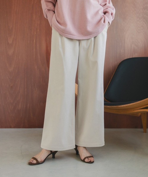 GLOBAL WORK(グローバルワーク)の「イージーケアコーデュロイストレートパンツ/575183(その他パンツ・レディース・ネイビー/グレー系その他/ブラウン系その他6/ブルー系その他6/ダークブラウン/ベージュ系その他3・MEDIUM/LARGE/SMALL)」の2枚目の写真