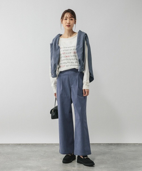 BLUE 新品タグ付き　かぐれ　コーデュロイボリュームパンツ　アーバンリサーチ BLUE 新品タグ付き かぐれ コーデュロイボリュームパンツ アーバン