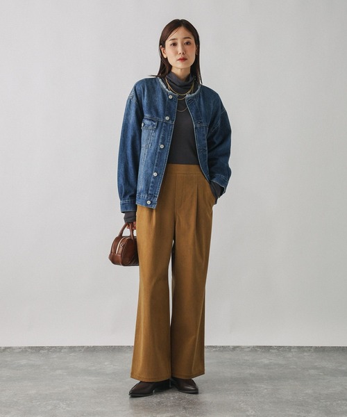 GLOBAL WORK(グローバルワーク)の「イージーケアコーデュロイストレートパンツ/575183(その他パンツ・レディース・ネイビー/グレー系その他/ブラウン系その他6/ブルー系その他6/ダークブラウン/ベージュ系その他3・MEDIUM/LARGE/SMALL)」の13枚目の写真