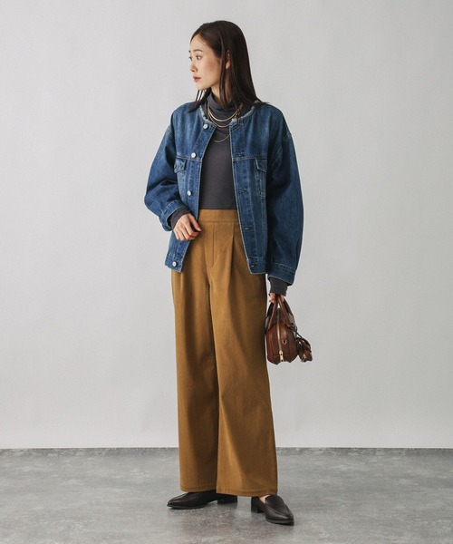 GLOBAL WORK(グローバルワーク)の「イージーケアコーデュロイストレートパンツ/575183(その他パンツ・レディース・ネイビー/グレー系その他/ブラウン系その他6/ブルー系その他6/ダークブラウン/ベージュ系その他3・MEDIUM/LARGE/SMALL)」の12枚目の写真