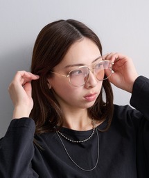 NOEYEDIA（ノーアイディア）の「【NOEYEDIA】ダブルブリッジフレーム サングラス/メガネ NE-470（サングラス）」