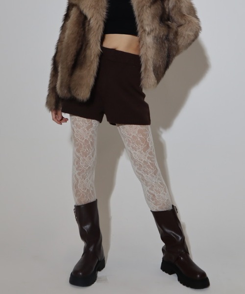 ROGER AND RAW(ロジャーアンドロウ)の「ハイゲージニットショートパンツ(その他パンツ・レディース・グレー/ブラウン/ブラック・FREE)」の9枚目の写真