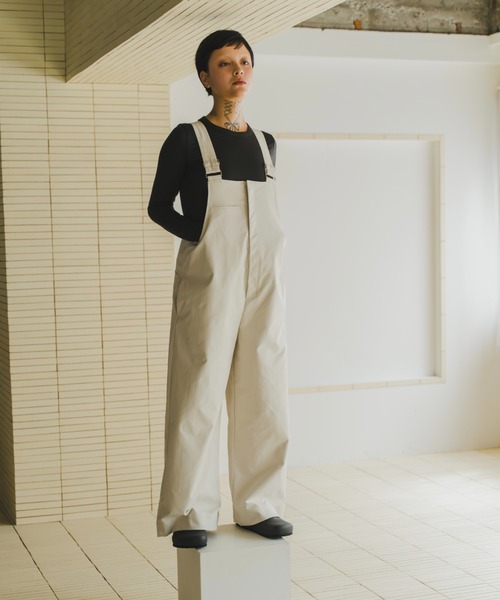 lit(リット)の「Front Zip Salopette(サロペット/オーバーオール・レディース・ブラック/キナリ・FREE)」の6枚目の写真