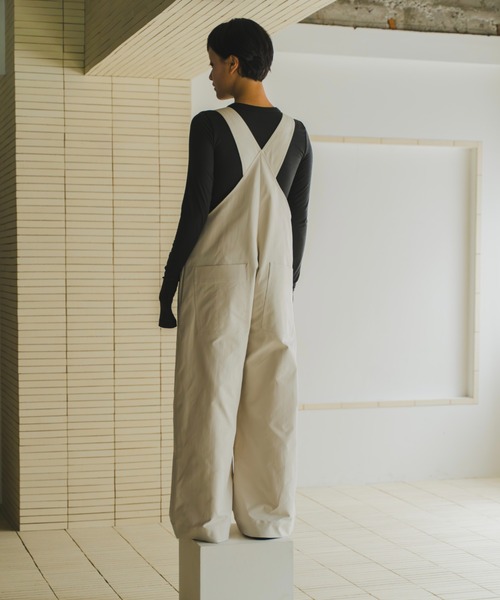 lit(リット)の「Front Zip Salopette(サロペット/オーバーオール・レディース・ブラック/キナリ・FREE)」の8枚目の写真