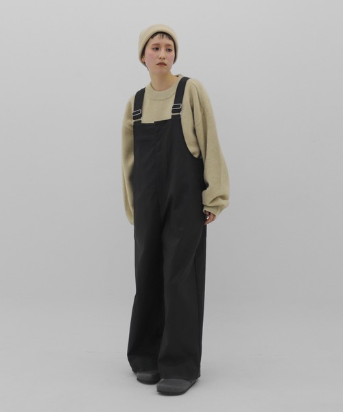 lit(リット)の「Front Zip Salopette(サロペット/オーバーオール・レディース・ブラック/キナリ・FREE)」の16枚目の写真