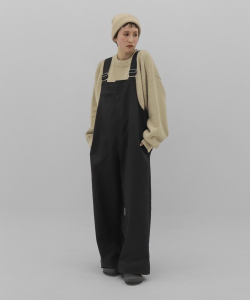 lit(リット)の「Front Zip Salopette(サロペット/オーバーオール・レディース・ブラック/キナリ・FREE)」の11枚目の写真