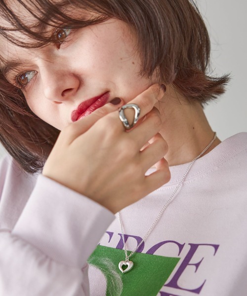 niko and...(ニコアンド)の「ステンレスニュアンスリング(リング・レディース・イエロー/グレー・0)」の2枚目の写真