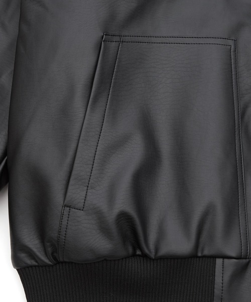 improves（インプローブス）の「PUレザー フードブルゾン（パーカー・メンズ・ブラック・X-LARGE/LARGE/MEDIUM/SMALL）」の10枚目の写真