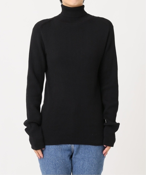 ジャーナルスタンダードタートルネックプルオーバー　ブラック 追加2》スイスオーガニックコットンタートルネックプルオーバー