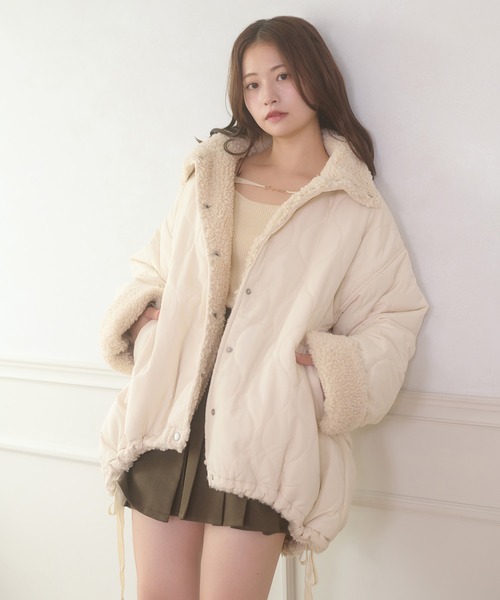 2way reversible quilting boa jacket / 2WAYリバーシブルキルティング