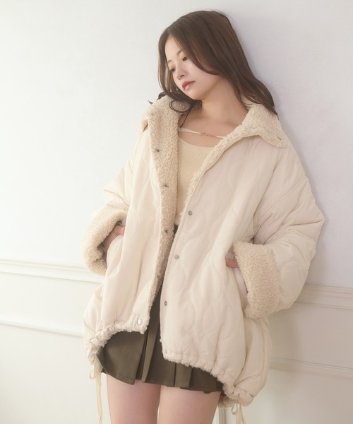 2way reversible quilting boa jacket / 2WAYリバーシブルキルティング