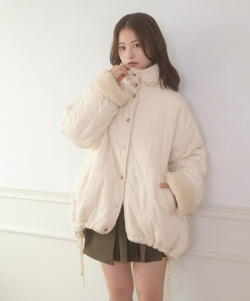 2way reversible quilting boa jacket / 2WAYリバーシブルキルティング