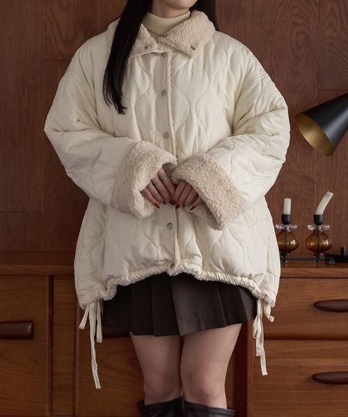 2way reversible quilting boa jacket / 2WAYリバーシブルキルティング