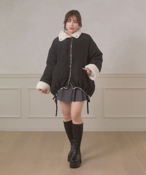 2way reversible quilting boa jacket / 2WAYリバーシブルキルティング