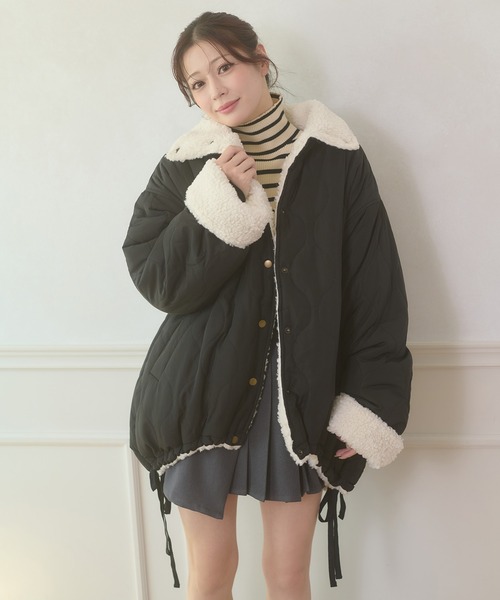 2way reversible quilting boa jacket / 2WAYリバーシブルキルティング