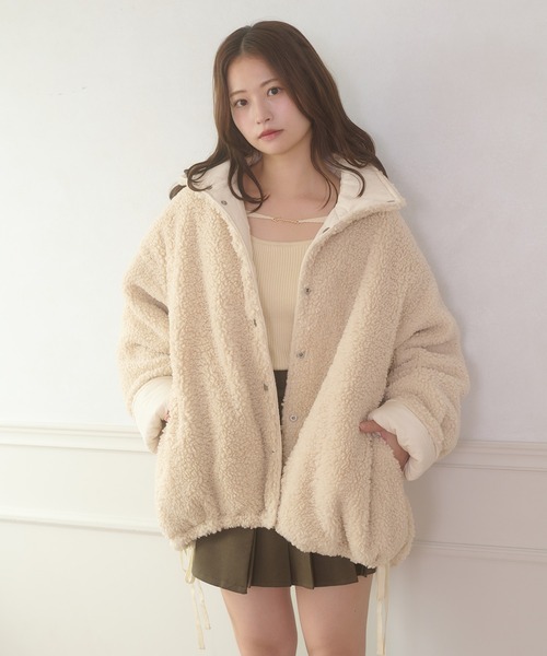 2way reversible quilting boa jacket / 2WAYリバーシブルキルティング