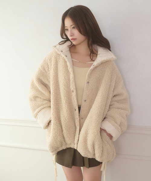 2way reversible quilting boa jacket / 2WAYリバーシブルキルティング