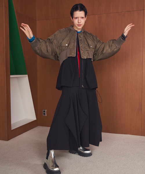 VOLUME SLEEVE SHORT MA-1（MA-1）｜OMMO（オーエムエムオー）の