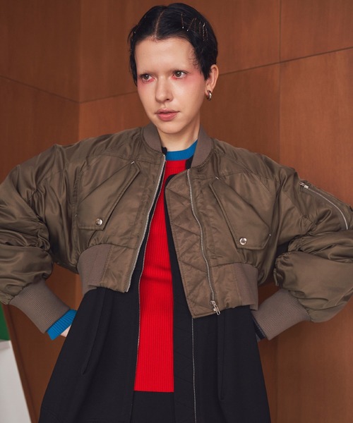 VOLUME SLEEVE SHORT MA-1（MA-1）｜OMMO（オーエムエムオー）の