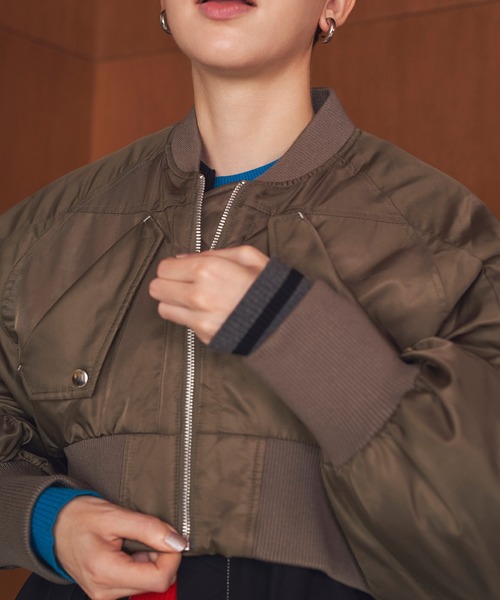 VOLUME SLEEVE SHORT MA-1（MA-1）｜OMMO（オーエムエムオー）の