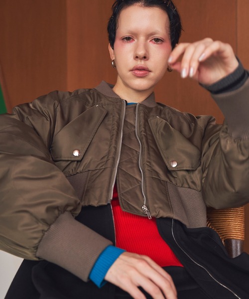 VOLUME SLEEVE SHORT MA-1（MA-1）｜OMMO（オーエムエムオー）の