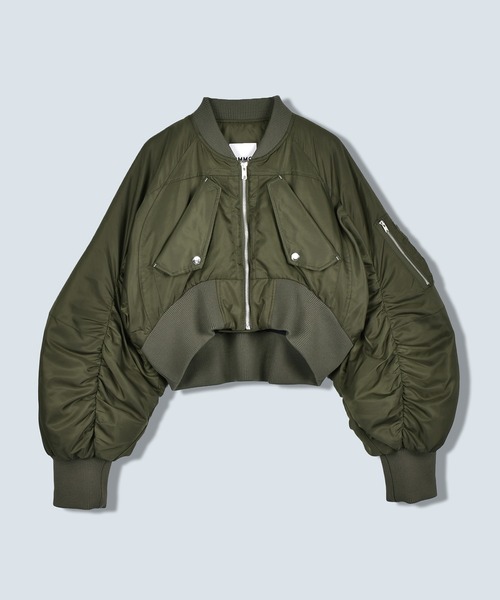 VOLUME SLEEVE SHORT MA-1（MA-1）｜OMMO（オーエムエムオー）の