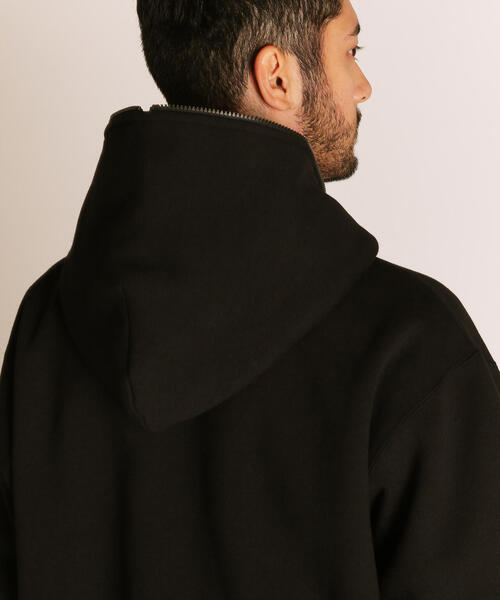 schott（ショット）の「Schott/ショット/B.S  ZIP HOODED SWEAT/ブラックシープ フルジップ スウェット パーカー（パーカー・メンズ・チャコールグレー/ホワイト・M/L/XL）」の15枚目の写真