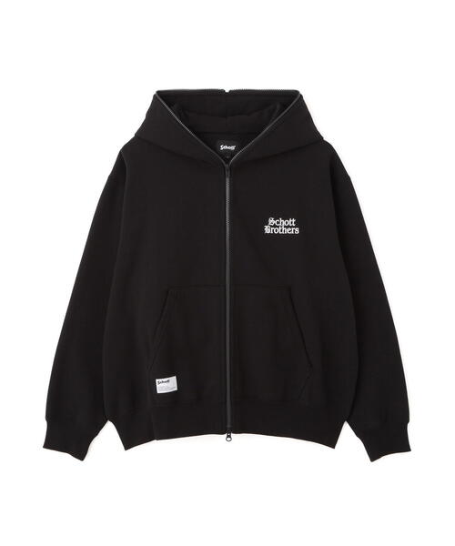 Schott/ショット/B.S ZIP HOODED SWEAT/ブラックシープ フルジップ