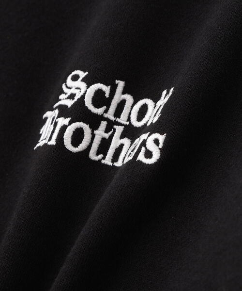 schott（ショット）の「Schott/ショット/B.S  ZIP HOODED SWEAT/ブラックシープ フルジップ スウェット パーカー（パーカー・メンズ・チャコールグレー/ホワイト・M/L/XL）」の21枚目の写真