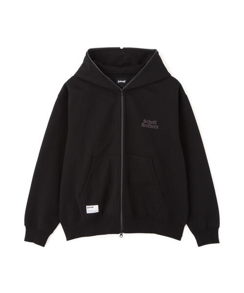 Schott ショット モヘア パーカー 黒 M ダブルジップ Schott ショット モヘア パーカー 黒 M ダブルジップ - メルカリ