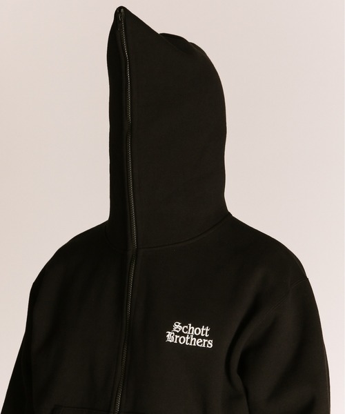 Schott/ショット/B.S ZIP HOODED SWEAT/ブラックシープ フルジップ