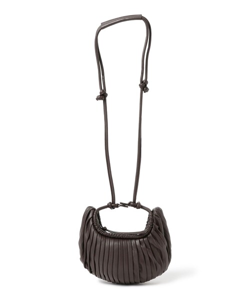 Demi-Luxe BEAMS（デミルクス ビームス）の「BOGKI / リブル クロス ボディ バッグ（ショルダーバッグ・レディース・ブラック/ブラウン・ONE SIZE）」の16枚目の写真