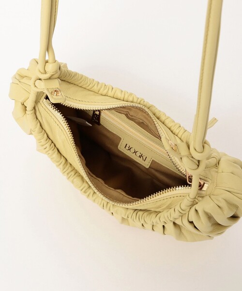Demi-Luxe BEAMS(デミルクス ビームス)の「BOGKI / リブル クロス ボディ バッグ(ショルダーバッグ・レディース・ブラック/ブラウン/イエロー・ONE SIZE)」の6枚目の写真