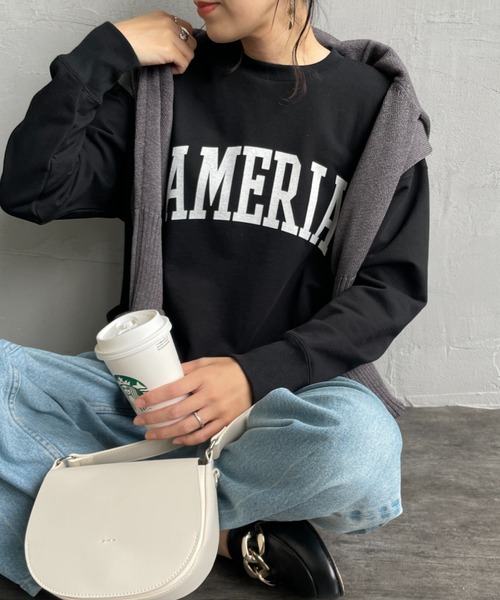 【未使用・タグ付き】MICA＆DEAL スウェット　新品　black 黒 ブランド古着】MICA&DEAL｜マイカ＆ディールのスウェット（ブラック