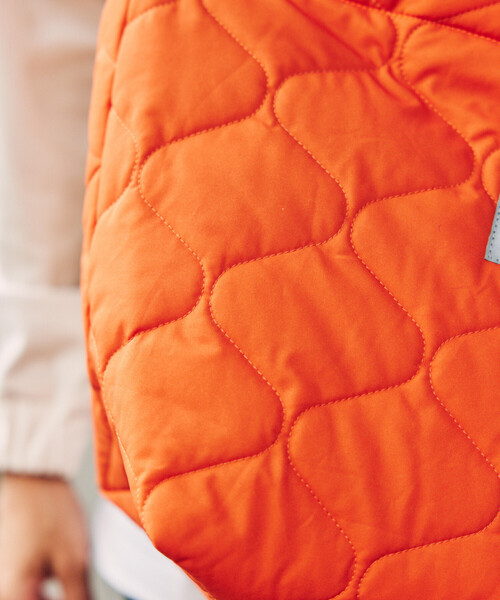 KiU（キウ）の「KiU×FREAK'S STORE/キウ×フリークスストア 別注 PADDED DAY TOTE BAG パデット デイトート バッグ 撥水（ショルダーバッグ・レディース・オレンジ/ブラウン/レオパード/ブラック・ONE SIZE）」の18枚目の写真