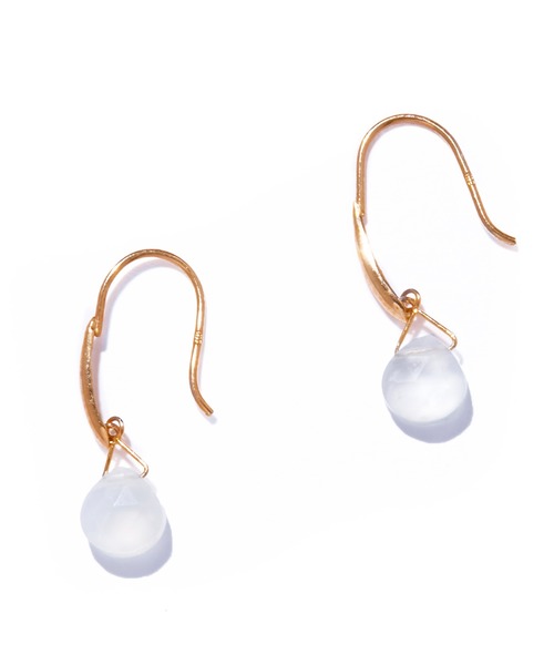 les bonbon(ルボンボン)の「【les bon bon】serendip moonstone pierce/セレンディップ ムーンストーン ピアス BOB842(ピアス(両耳用)・レディース・ゴールド・FREE)」の1枚目の写真