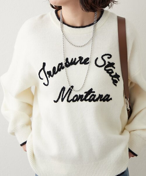 【nao】オーダーページ NAO】コード刺繍ロゴプルオ-バー（ニット/セーター）｜NAO（ナオ）の