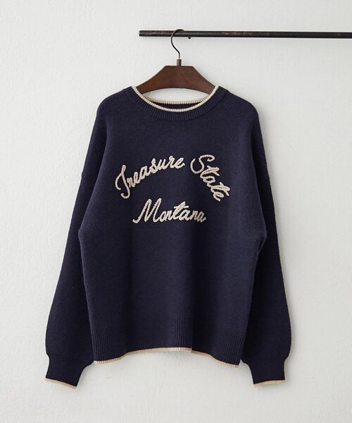 NAO】コード刺繍ロゴプルオ-バー（ニット/セーター）｜NAO（ナオ）の