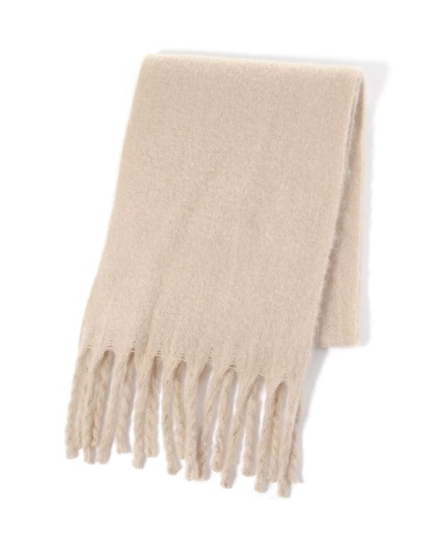 GLOBAL WORK(グローバルワーク)の「静電軽減フリンジストール/600037(マフラー・レディース・グレー/オフホワイト/ライトブルー/レッド/ベージュ・FREE)」の3枚目の写真