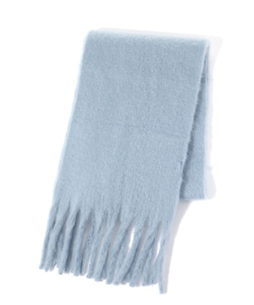 GLOBAL WORK(グローバルワーク)の「静電軽減フリンジストール/600037(マフラー・レディース・グレー/オフホワイト/ライトブルー/レッド/ベージュ・FREE)」の4枚目の写真